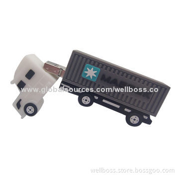 Promotional Car-shaped USB Flash Drive with USB 2.0 Interface, 128MB to 32GB Capacity